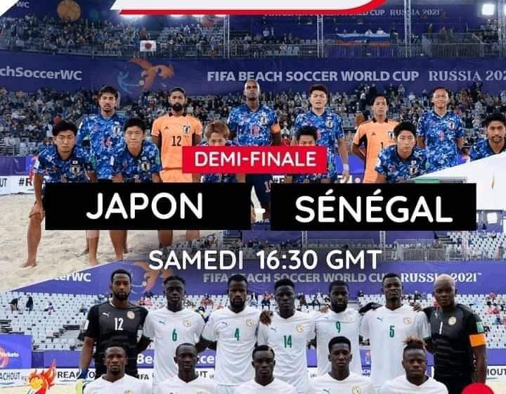Mondial Beach Soccer : Demi-finale Sénégal / Japon – Les lions perdent deux défenseurs et leur gardien titulaire suspendus.
