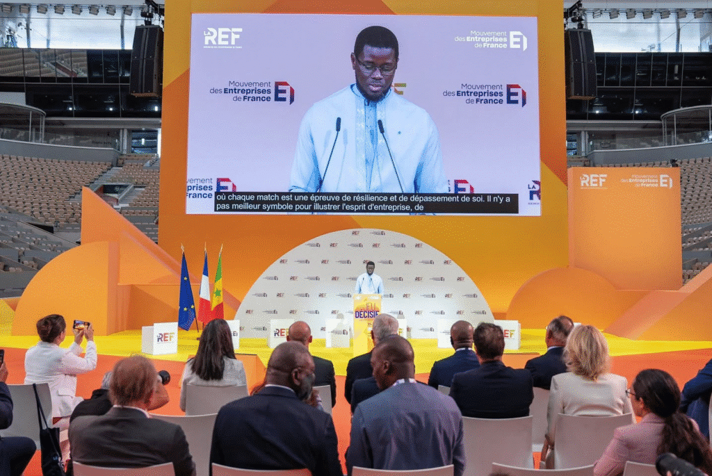 France - Paris Roland-Garros : Diomaye Faye sert un discours gagnant devant les patrons du monde image 6 1024x685 - France - Paris Roland-Garros : Diomaye Faye sert un discours gagnant devant les patrons du monde